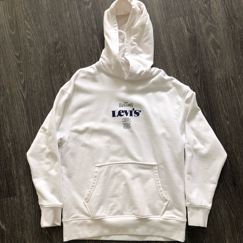 Levi’s men medium vintage white hoodie
